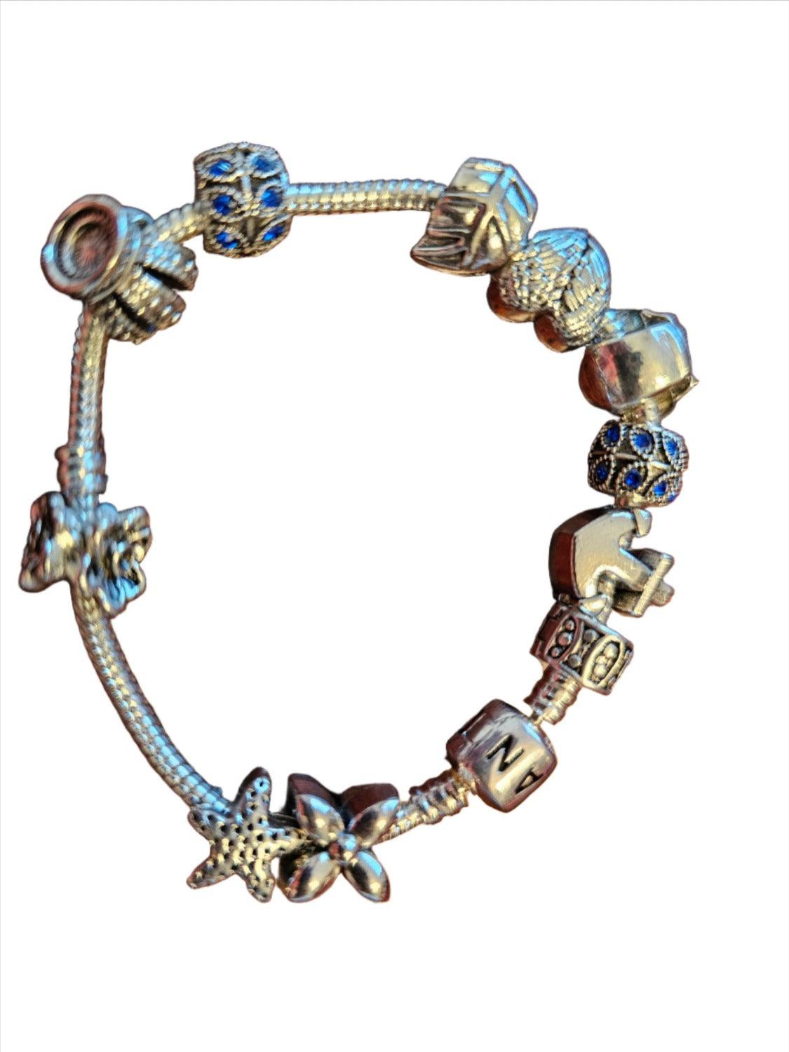 12 Charm PANDORA Bracelet 925 Sterling SILVER