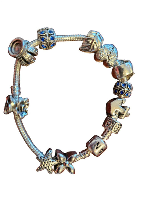 12 Charm PANDORA Bracelet 925 Sterling SILVER